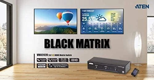 Šakotuvas Atėnai | 2x2 4K HDMI matricos jungiklis | VM0202H | Garantija 36 mėn.