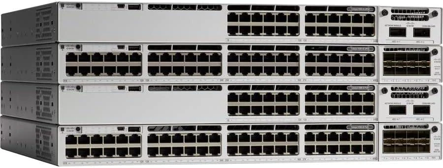Šakotuvas Cisco CATALYST 9300 48-PORT(12 MGIG - 36 2.5GBPS) NETWORK ESSENTIALS