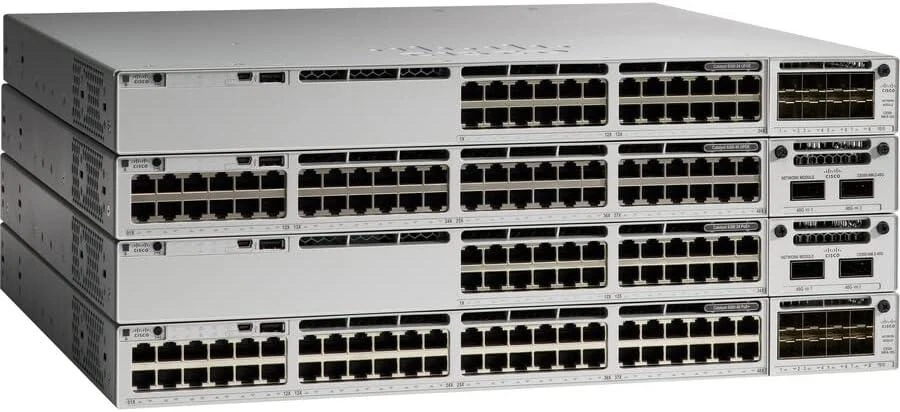 Šakotuvas Cisco CATALYST 9300 48-PORT(12 MGIG - 36 2.5GBPS) NETWORK ESSENTIALS