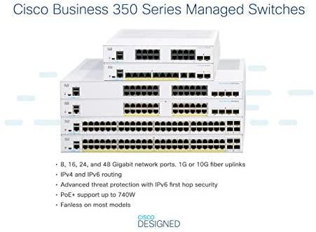 Šakotuvas Komutatorius Cisco CBS350-24FP-4G-EU