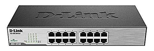 Šakotuvas D-Link DLINK 16xRJ45 10/100 nevaldomas 16 prievadų jungiklis 2 MB 100 MB, galima integruoti