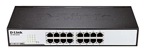 Šakotuvas D-Link DLINK 16xRJ45 10/100 nevaldomas 16 prievadų jungiklis 2 MB 100 MB, galima integruoti