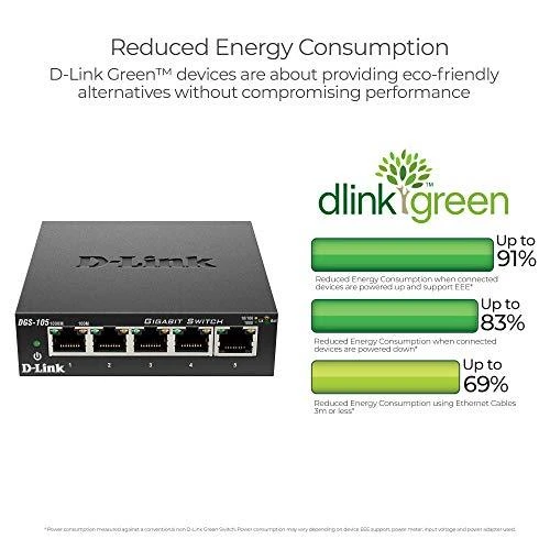 Šakotuvas D-Link DLINK DGS-105/E 5 prievadų Gigabit jungiklis