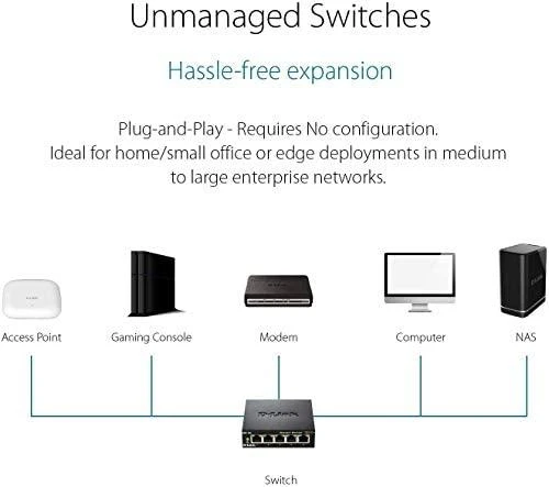 Šakotuvas D-Link DLINK DGS-105/E 5 prievadų Gigabit jungiklis