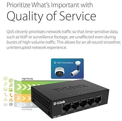Šakotuvas D-Link DGS-105GL 5-Port Unmanaged Gigabit Switch