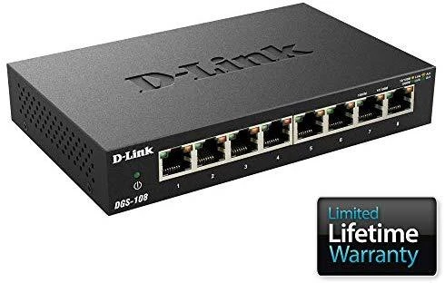 Šakotuvas D-Link DLINK DGS-108/E 8 prievadų Gigabit jungiklis