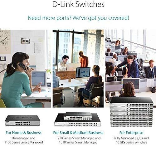 Šakotuvas D-LINK 28 prievadų išmanusis valdomas PoE Gigabit Stack jungiklis