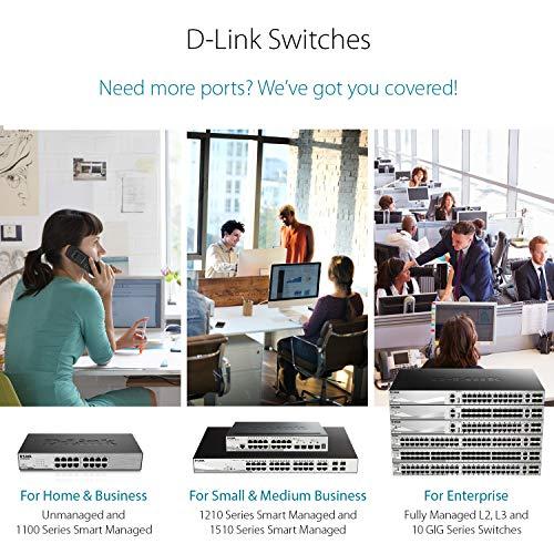 Šakotuvas D-Link DGS-1510-52XMP 52 prievadų valdomas jungiklis