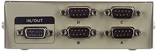 Šakotuvas DELOCK SWITCH 4-port RS-232 manuell