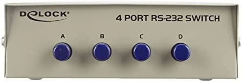 Šakotuvas DELOCK SWITCH 4-port RS-232 manuell