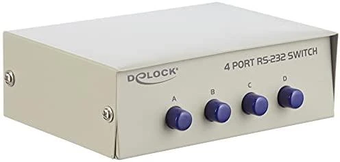 Šakotuvas DELOCK SWITCH 4-port RS-232 manuell