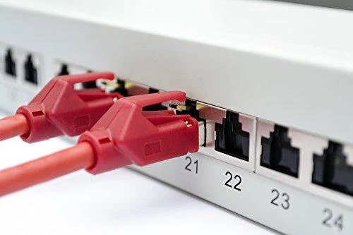 Digitus CAT 6A | Patch Panel | RJ45, 8P8C | Tinka montuoti 483 mm (19 colių) spintelėje; Perdavimo savybės: 6A kategorija, EA klasė; Taikymo sritis: iki 500 MHz, 10 GBase-T; Dydis: 482,6 x 44 x 109 mm | RJ45 ekranas (alavuota bronza)