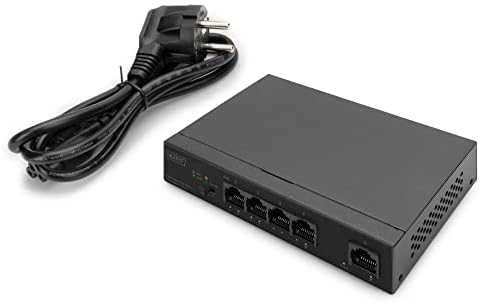 Šakotuvas Digitus Skaitmenas | 4 prievadų Gigabit PoE jungiklis | DN-95330-1 | Nevaldomas | Darbalaukis
