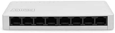 Šakotuvas Digitus Skaitmenas | 8 prievadų Gigabit Ethernet jungiklis | DN-80064-1 | Nevaldomas | Darbalaukis