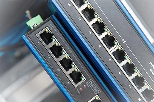 Šakotuvas Digitus ASSMANN Electronic DN-651119 tinklo komutatorius Gigabit Ethernet (10/100/1000) Juoda, Mėlyna