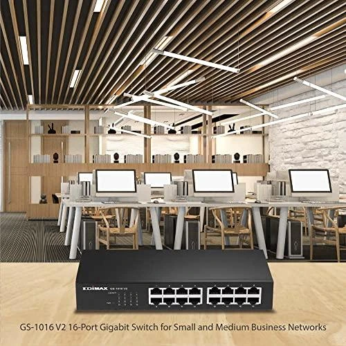 Šakotuvas EDIMAX 16 prievadų Gigabit jungiklis