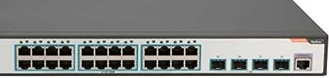 Šakotuvas FBH FiberHome S4820-28T-X-AC tinklo komutatorius Valdomas L2/L3 Gigabit Ethernet (10/100/1000) 1U Juoda, Pilka