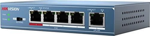 Šakotuvas SWITCH POE DS-3E0105P-E(B) 4 PRIEVADŲ Hikvision