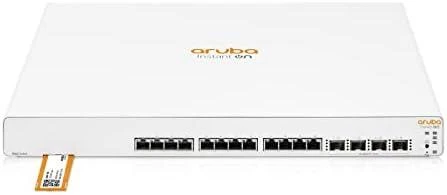 Šakotuvas Hewlett Packard (HP) HPE Aruba Networking Tinklo momentinio įjungimo komutatorius 12p 10GBT 4p SFP+ 1960 Valdomas L2+ 10G Ethernet (100/1000/10000) 1U Balta