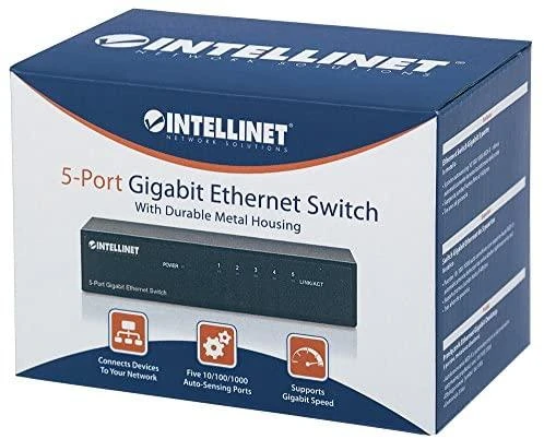 Šakotuvas Intellinet 561167 tinklo komutatorius Valdomas Gigabit Ethernet (10/100/1000) Juoda Maitinimas per Eternetą (PoE)