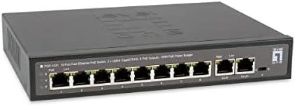 Šakotuvas Level One Carruzzo LevelOne FGP-1031 tinklo komutatorius Ne-valdomas Gigabit Ethernet (10/100/1000) Maitinimas per Eternetą (PoE) Juoda