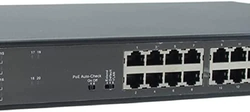 Šakotuvas Level One Carruzzo LevelOne FGP-2031 tinklo komutatorius Ne-valdomas Fast Ethernet (10/100) Maitinimas per Eternetą (PoE) 1U Juoda