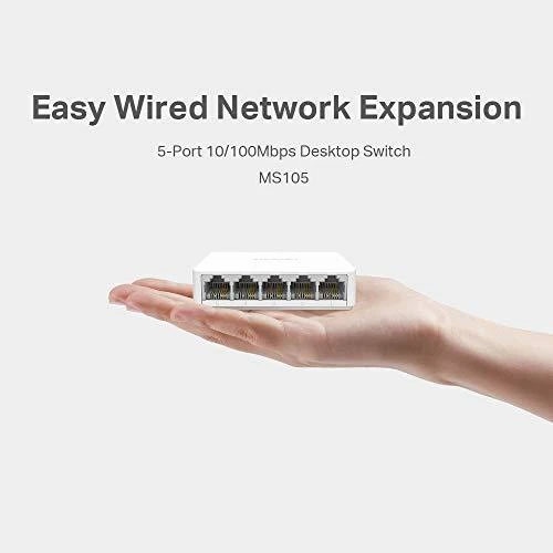 Šakotuvas „Mercusys“ | Komutatorius | MS105 | Nevaldomas | Stalinis | 10/100 Mbps (RJ-45) jungčių kiekis: 5 | Maitinimo šaltinio tipas: Išorinis