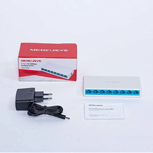 Šakotuvas TP-Link „Mercusys“ | Komutatorius | MS108G | Nevaldomas | Stalinis | Maitinimo šaltinio tipas: Išorinis