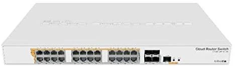 MikroTik | CRS328-24P-4S+RM Gigabit Ethernet POE/POE+ maršrutizatorius/jungiklis | Tvarkoma L3 | Montuojamas ant stovo | Gigabit Ethernet (vario) jungtys kiekis 24x 1GbE | SFP+ jungtys kiekis 4x SFP+ | PoE/Poe+ jungtys kiekis 24 | Maitinimo tipas Vienvietis | 12 mėn.