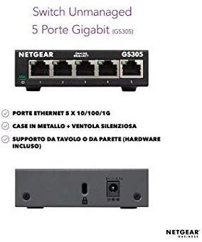 Šakotuvas Netatmo Netgear jungiklis GS305-300PES nevaldomas, stalinis kompiuteris, 1 Gbps (RJ-45) prievadų kiekis 5, maitinimo tipas vienas