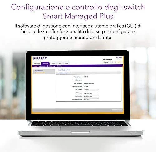 Šakotuvas Netatmo Perjungti išmanųjį NETGEAR GS305E-100PES (5x 10/100/1000Mbps)