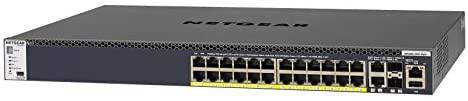 Šakotuvas Netgear M4300-52G-PoE+ 1000W PSU Valdomas L2/L3/L4 Gigabit Ethernet (10/100/1000) Juoda 1U Maitinimas per Eternetą (PoE)