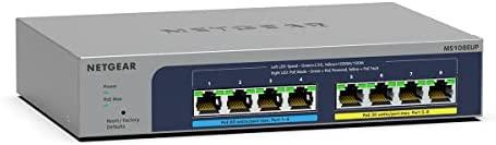 Šakotuvas NETGEAR MS108EUP Managed L2/L3 2.5G Ethernet (100/1000/2500) Power over Ethernet (PoE) Pilkas