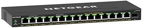 Netgear GS316P Ne-valdomas Gigabit Ethernet (10/100/1000) Juoda Maitinimas per Eternetą (PoE)