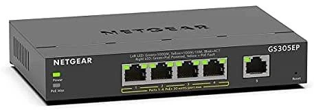 Šakotuvas NETGEAR 5PT GE Plus jungiklis W/POE+