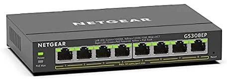 Šakotuvas NETGEAR 8PT GE Plus jungiklis W/POE+