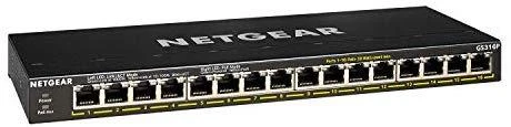 Šakotuvas Netgear GS308PP Ne-valdomas Gigabit Ethernet (10/100/1000) Juoda Maitinimas per Eternetą (PoE)