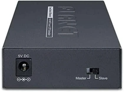 Šakotuvas „Planet“ 1 prievado 10/100TX Ethernet terminalas per siųstuvo ir imtuvo tinklą, Juodas