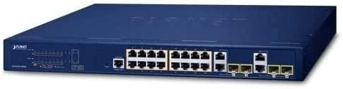 Šakotuvas Planet 16-Port 10/100/1000T 802.3at PoE + 4-Port Gigabit TP/SFP Combo valdomas jungiklis / 220W