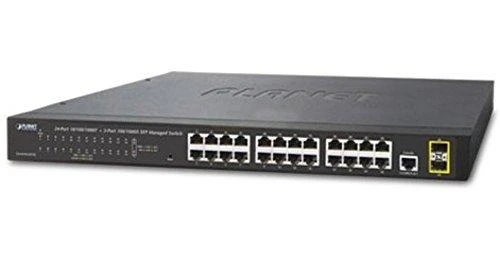 Šakotuvas Switch Planet GS-4210-24T2S (24x 10/100/1000 Mbps)