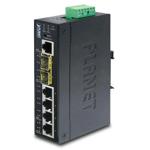 Šakotuvas PLANET IGS-5225-4T2S tinklo komutatorius Valdomas L2+ Gigabit Ethernet (10/100/1000) Mėlyna