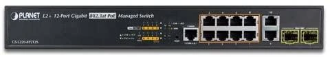 Šakotuvas SWITCH PLANET GS-5220-8P2T2S 8X 1GB BASE-T/2X 1GB BASE-T/2X 1GB BASE-X SFP ZARZĄDZALNY L2+ GIGABIT