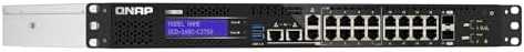 Šakotuvas „Qnap Systems“ QGD-1602-C3558: 8 2,5 GBE PRIESTAI / 8 1 GBE PRIESTAI 2 SFP+ 10 GBE. 86W T