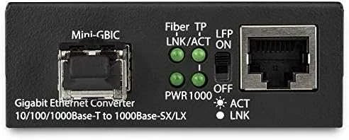 Konwerter światłowodowy StarTech Gigabit Ethernet Glasfaser Medienkonverter - 850nm MM LC - 500m - Mit MM SFP Transceiver - Fr 10/100/1000 Netzwerke (MCM1110MMLC) - 2775841