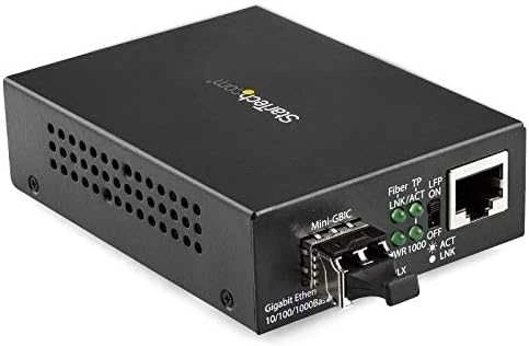 Konwerter światłowodowy StarTech Gigabit Ethernet Glasfaser Medienkonverter - 850nm MM LC - 500m - Mit MM SFP Transceiver - Fr 10/100/1000 Netzwerke (MCM1110MMLC) - 2775841