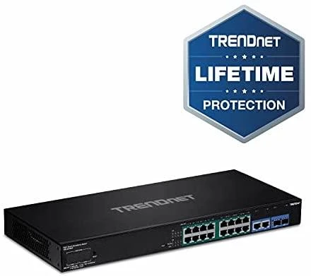 Maršrutizatorius Jungiklis TRENDnet TRENDnet 18- Port Gigabit PoE + Smart stebėjimo perjungiklis