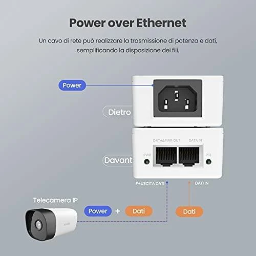 „Tenda POE30G-AT PoE“ adapteris gigabito eternetui