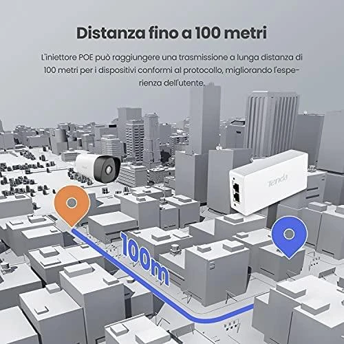 „Tenda POE30G-AT PoE“ adapteris gigabito eternetui
