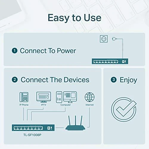 Šakotuvas Komutatorius TP-Link / TL-SF1008P