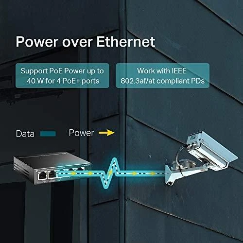 Šakotuvas TP-LINK | Jungiklis | TL-SG1005LP | Nevaldomas | Darbalaukis | PoE+ jungtys kiekis 4 | Maitinimo tipas Išorinis